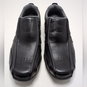 Skechers Mens Diameter 61779 Slip-On Shoes Black Leather Size 9 Vintage